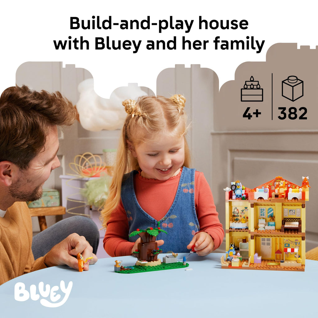 LEGO Bluey: Bluey’s Family House - Toddler Toy for 4 Year Old Boys and Girls - House Playset Includes Bluey and 5 Popular Characters - Great Birthday Gift Idea for Preschoolers - 11203