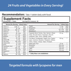 Reload! for Men, All Natural, Multivitamin, Multimineral, and Antioxidant, with 24 Fruits and Vegetables! 1 Month Supply.