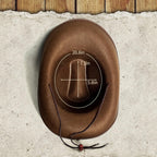 SeptCity Toddler Cowboy Hat and Blue Bandana for Age 2-5 (Brown)