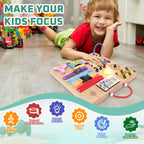 Hoarosall 23 in 1 Busy Board Montessori Toys for Toddler and 1-3 Year Old Boys and Girls