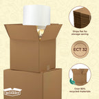 The Boxery Cube 11 x 11 x 11 inch Medium Corrugated Cardboard Boxes 25 Pack