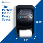 San Jamar R3590TBK Black Pearl Oceans Duett Standard Bath Tissue Dispenser