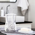 Waterpik Whitening Professional Water Flosser, Electric Power With 10 Settings, 30 Whitening Tablets, Whitens Teeth Gently, White WF-05