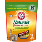 ARM & HAMMER Naturals Clumping Cat, Litter Odor Control, Multi Cat Litter, 18 lb. Bag