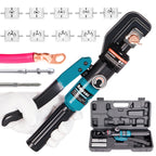 AMZCNC 10 Ton Hydraulic Battery Cable Crimper, 180° Rotating Head