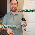 Vegan Multivitamin for Men and Women with Vitamins, Chelated Minerals, Vitamin D, B12, C, A & Zinc for Energy, Focus and Immune Health – Premium Womens and Mens Multivitamins & Multiminerals – 90 Tabs