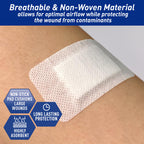MED PRIDE Sterile Bordered Gauze Island Dressing,2x3.5 in,50-Count