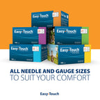 EasyTouch U-100 Insulin Syringes (27G 1.0cc 1/2") - 100ct.