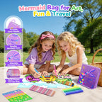MAIGOZON 56 Pcs Scented Markers Art Supplies for Kids 4-8, Mermaid Toy Gift