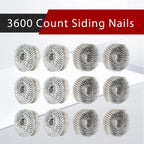 findmall 1-1/2 Inch 3600 Count Siding Nails 15-Degree Wire Collated Coil Full Round Head Hot-Dipped Galvanized Siding Nails