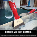 8" Soft-Grip Stainless Steel Drywall Joint Knife - LEVEL5 | Pro-Grade | Comfortable Finishing Hand Tool | Metal Hammer End | Sheetrock Gyprock Plasterboard Mud | 5-144
