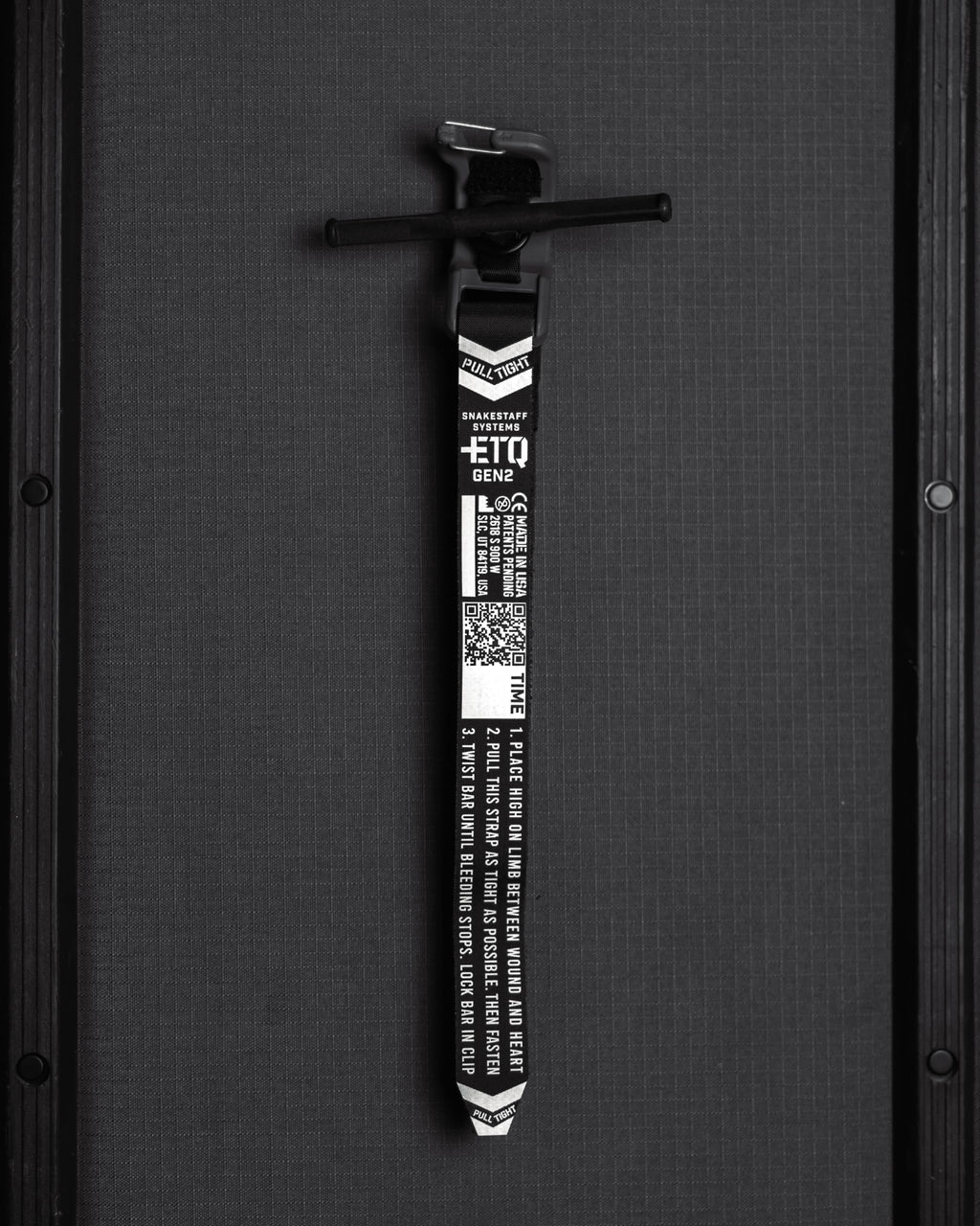 Snakestaff Systems Tourniquet - ETQ Gen 2 Made in The USA | EDC Gear for Trauma Kits, Tourniquet Kits, and Medical Emergency Bags | Gray (1 Inch)