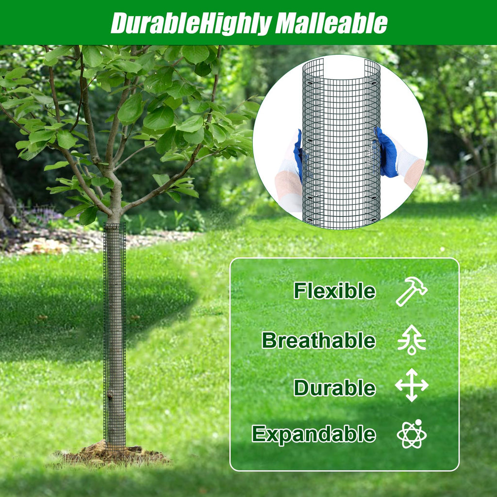 MUDEREK 6 Pack Metal Tree Trunk Protector-48