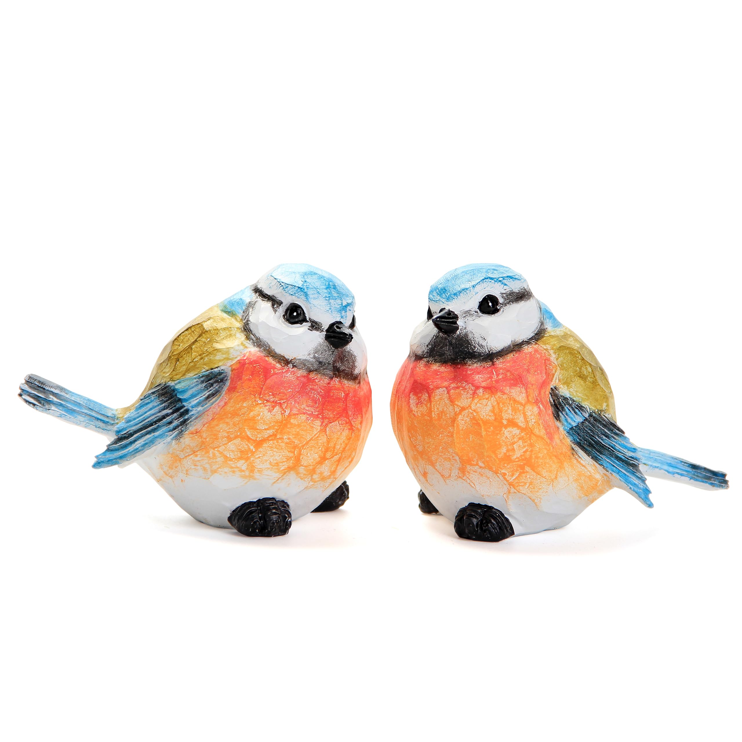 Outdoor Bird Statue for Garden Decoration 2 Small Birds Figurine for Home