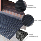 OrangeStar 4-Pack Anti-Fatigue Rubber Floor Mat 24"x36"
