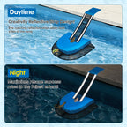 SDLDEER Animal Saving Escape Ramp Critters, 2Pcs Frog Saver Pads Ladder for Swimming Pools Lily Pad for Frogs Float Life Saving Wildlife Duck Creature Rescue Bridge Log Maintenance Kits（Blue）