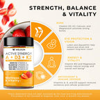 WELVIUM Vitamin D3 K2 Gummies 10000 IU with Magnesium Glycinate, Calcium, B12, K2 MK-7, Vitamins A, E, Lutein, Zeaxanthin - ADK Chewable Supplement for Bone, Eye, Immune Support - D3K2 Gummies