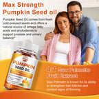 Pumpkin Seed Oil with Saw Palmetto, 3500mg Max Strength per Serving, 150 Softgels, Cold-Pressed with Essential Fatty Acids & Phytosterols, Supports Immune, Hair, Bladder & Prostate Health