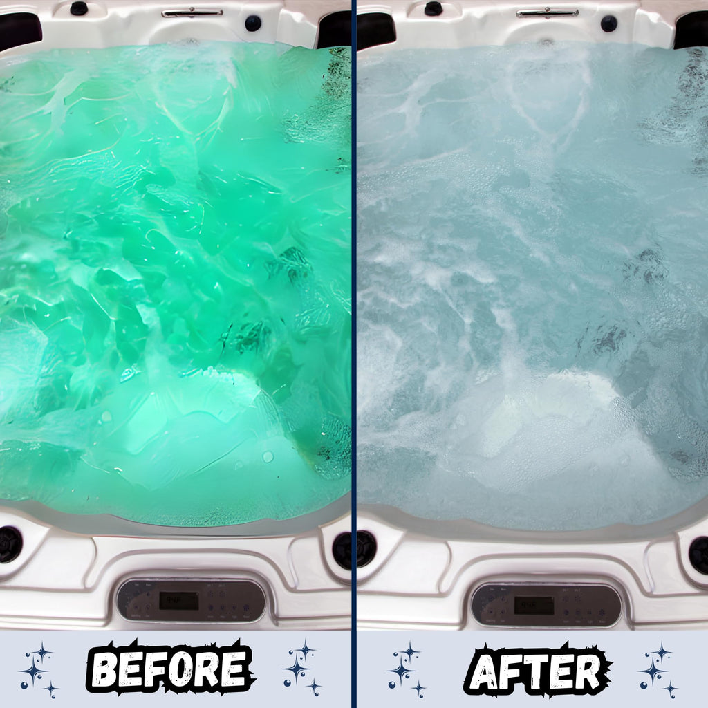 AhhSome Jetted Tub & Hot Tub Cleaner, Powerful Spa Bath Cleaning Solution for Jacuzzis & Whirlpools, 1 Gallon (64 Treatments), Professional Grade Septic Safe Solution for Hot Tubs, Made in USA