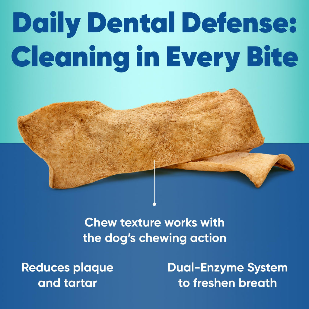 C.E.T. Enzymatic Oral Hygiene Chews for Dogs, Tartar Control, Large