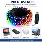 Dazzle Bright 33FT 100 LED Color Changing Christmas Halloween Lights