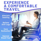 BASIC CONCEPTS Airplane Adjustable Foot Hammock (2 Pack), Perfect or Office Footrest to Relax Your Feet (Memory Foam) - for Travel Accessories, Desk Hammock, Comfy Hanger