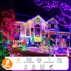 LitHome Color Changing Christmas String Lights Connectable, 66Ft 200 LED