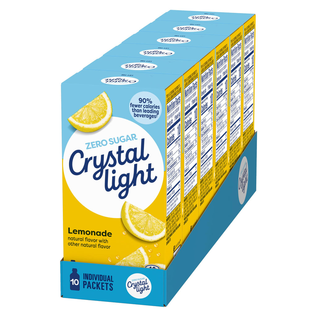 Crystal Light Drink Mix, 120 Packets Lemonade with Other, 0.14 oz each