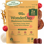 WonderDay Extra Strength Mushroom Gummies – Sugar Free Lion’s Mane, Cordyceps, Reishi & Chaga Supplement for Adults – Mood Boost, Energy, Focus, Immune Support & Gut Health – Vegan, Non-GMO (60 Count)