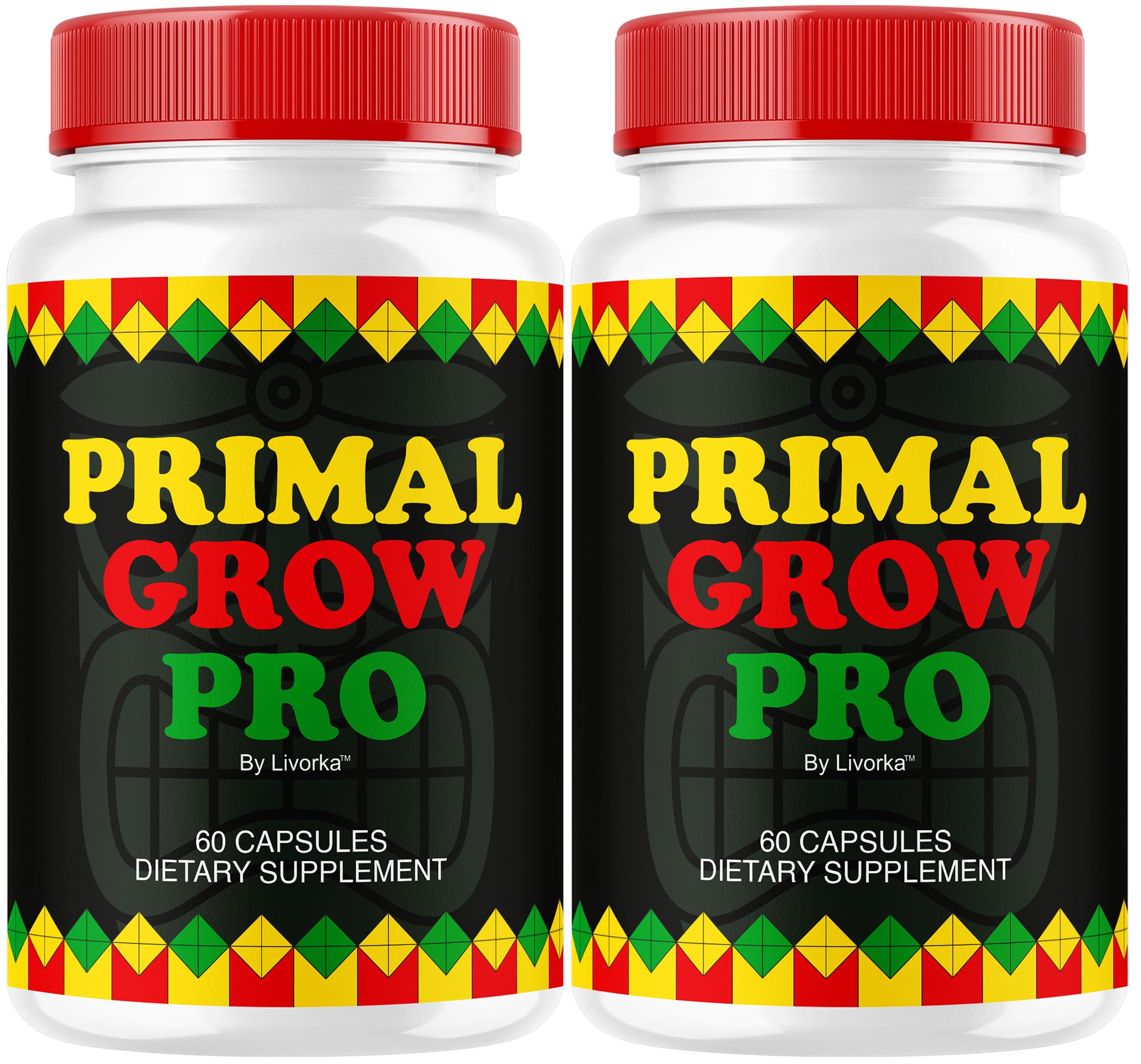(2 Pack) Primal Grow Pro for Men - Official Primal Grow Pro Advanced Formula Premium Supplement Pills for Men - Maximum Strength, Natural Support Overall Health & Wellness, 120 Capsules for 2 Months