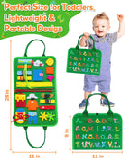 Gojmzo Busy Board Montessori Toys for Toddler Year Old Boy Girl Birthday Gifts, Busy Book Sensory Toys for Toddlers, Learning Educational Toddler Travel Activities