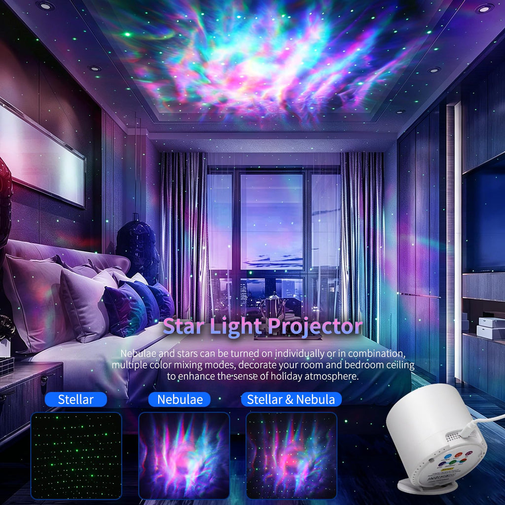 Star Projector, Galaxy Projector, Remote Control & Timer Galaxy Light