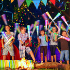 SHQDD 38 PCS Glow Sticks Bulk, Glow Fiber Optic Sticks, LED Light Wands, Glow in The Dark Party Supplies, Fiber Optic Wands for Weddings, Flashing LED Party Favors, Colorful Light Sticks