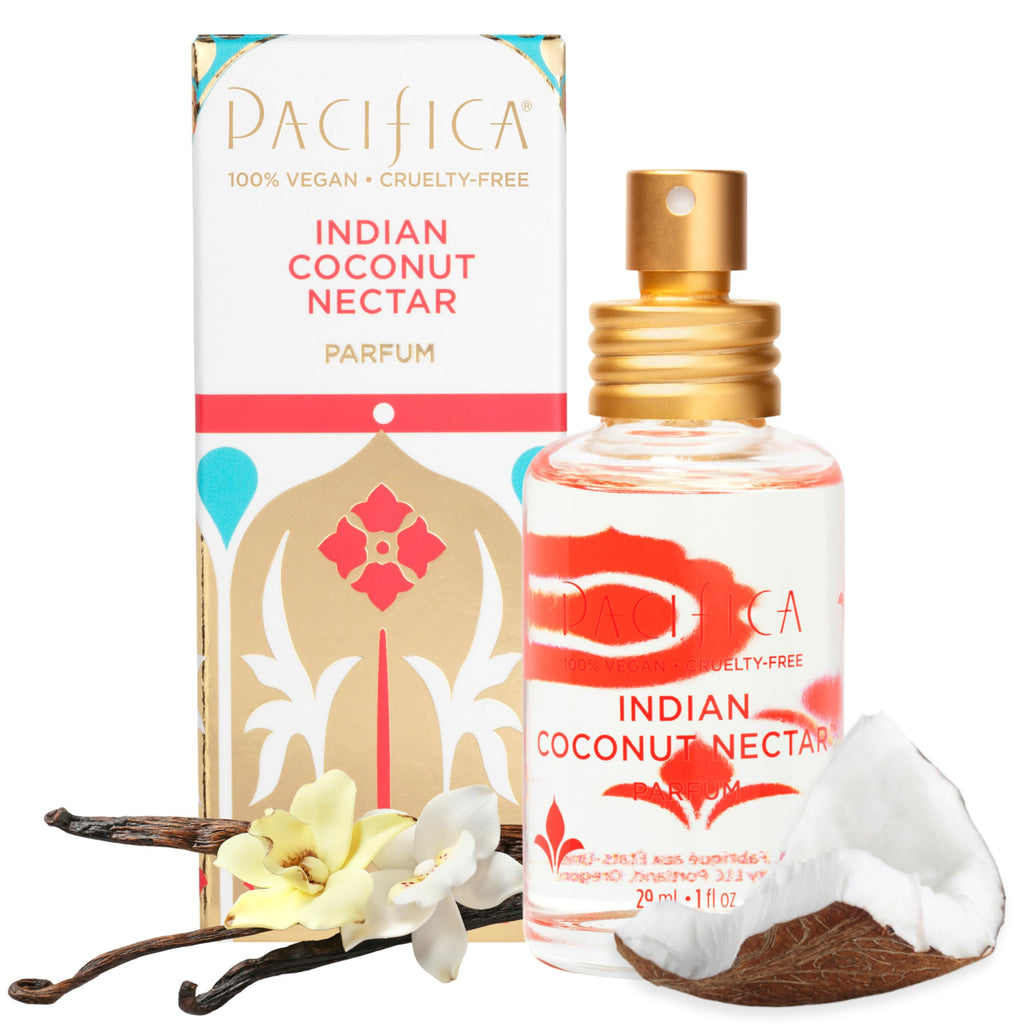 Pacifica Indian Coconut Nectar Perfume Spray ��� Tropical Vanilla & Coconut Fragrance, Layerable Beachy Perfume for Women, Clean, Non-Toxic, Vegan & Cruelty-Free Formula, All-Day Long Lasting