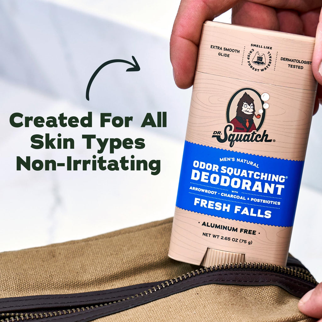 Dr. Squatch Natural Men’s Deodorant, Aluminum Free Deodorant Men (2-Pack)