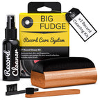 Big Fudge 4-in-1 Vinyl Record Cleaning Kit, Brush and Cleaning Fluid