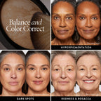 LAURA GELLER Baked Balance-n-Brighten Colour Correcting Powder Foundation (Medium) Buildable Light to Medium Coverage Baked Foundation, Demi-Matte Finish