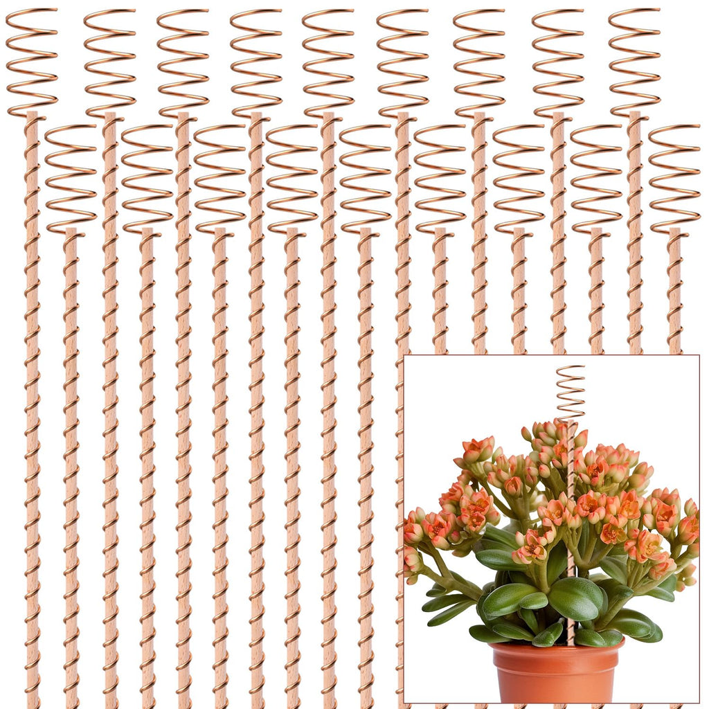 18Pack 17" Electroculture Plant Stakes, Long Electro-Culture Electroculture Copper Gardening Antenna, Garden Copper Stakes for Plants Fruits Vegetables Growth, Eco-Friendly & High-Yield