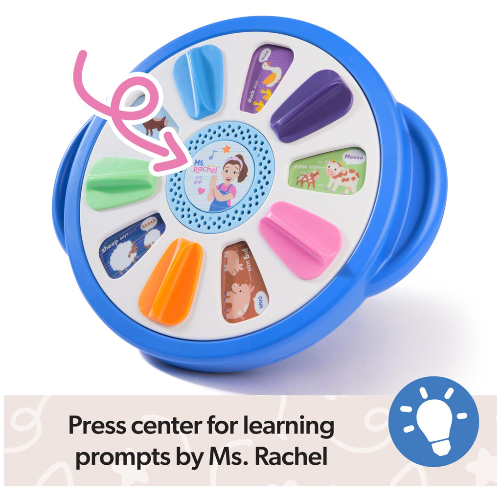 Ms. Rachel Official Spin Along Learning Wheel with 3 Learning Play Modes, Educational Toys & Toddler Toys for Girls & Boys Ages 1-3+