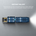 OLIGHT IMINI 2 EDC Rechargeable Keychain Flashlight, 50 Lumens Compact and Portable Mini LED Keyring Lights with Built-in Battery Ideal for Everyday Carry and Emergencies (Midnight Blue)