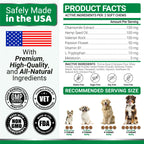 Hemp Calming Chews for Dogs - 240 Treats - Advanced Dog Calming Chews