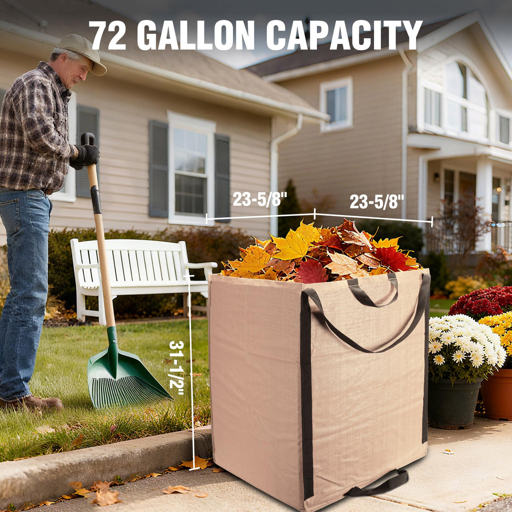 WORKPRO Reusable Self-Standing Yard Waste Bags 72-Gallon 3 Pack