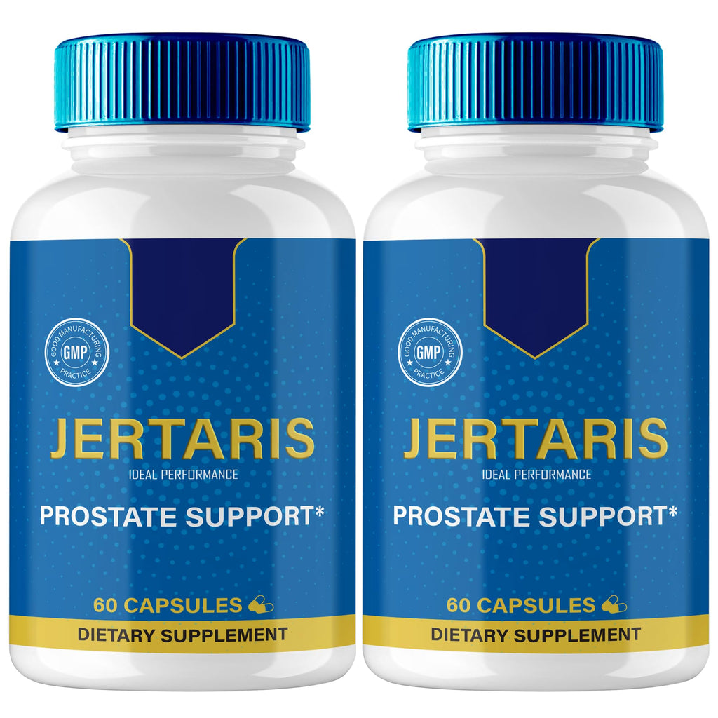 IDEAL PERFORMANCE Jertaris Capsules, Jertaris Prostate Health Supplement Pills - Extra Strength, Jertaris Supports Prostate Heath All Natural Formula, Jerta RIS Capsules, Jer Taris Reviews (2 Pack)