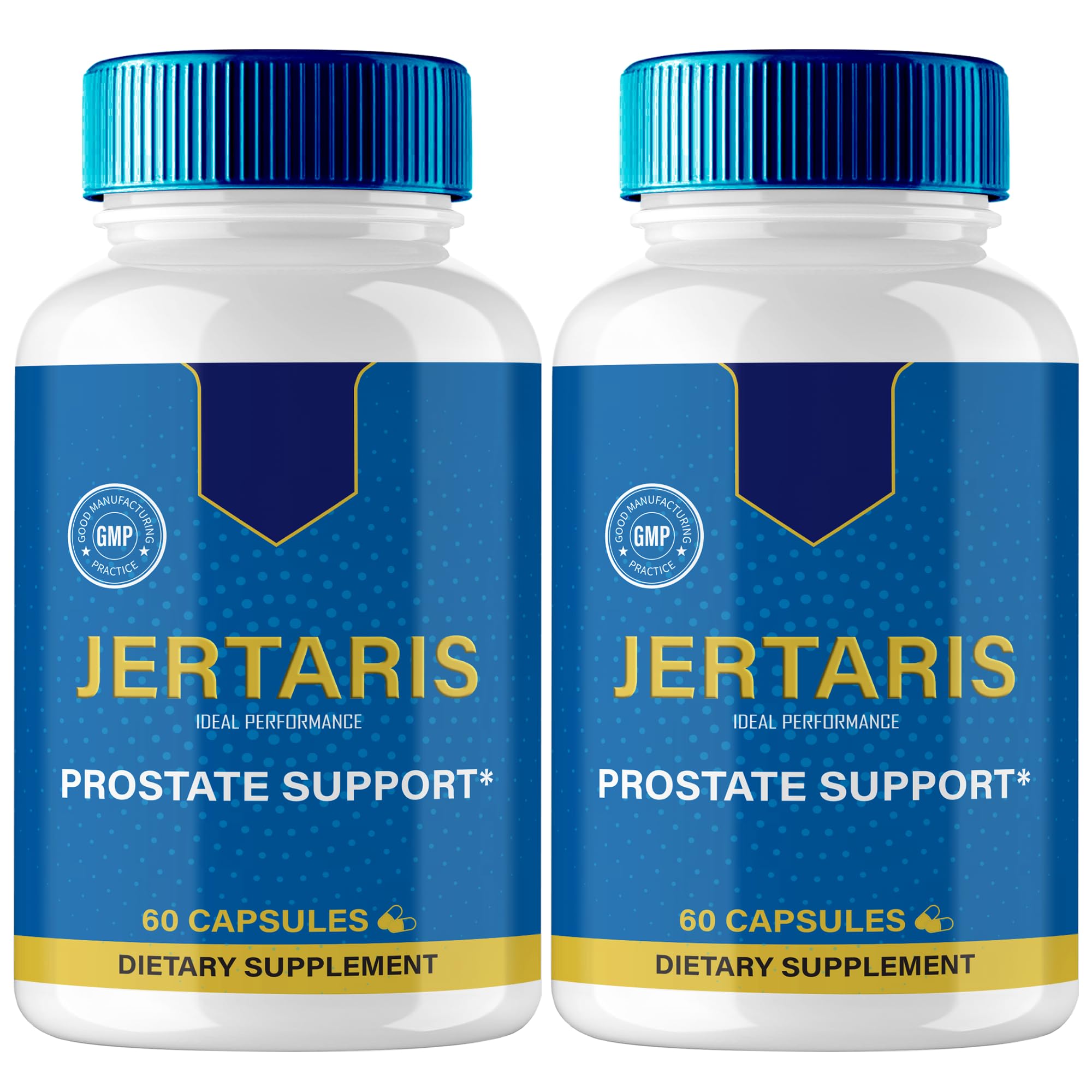 IDEAL PERFORMANCE Jertaris Capsules, Jertaris Prostate Health Supplement Pills - Extra Strength, Jertaris Supports Prostate Heath All Natural Formula, Jerta RIS Capsules, Jer Taris Reviews (2 Pack)