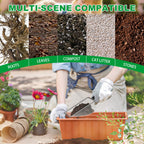 5pcs Soil Sifter Set for Gardening, Handheld Heavy-Duty Compost Shovel
