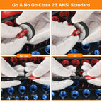 55 Pcs Nut and Bolt Thread Checker (25 Metric & 30 Standard), Bolts and Nut Identifier Thread Gauge, Detachable Bolt Size Finder Especially for Tight Spaces