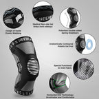 NEENCA Professional Knee Brace, Compression Knee Support with Patella Gel Pad & Side Stabilizers, Medical Knee Sleeve for Pain Relief, ACL,PCL, Meniscus, Injury Recovery, Arthritis, Sports, Workout...