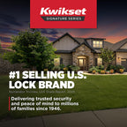 Kwikset Cove Interior Passage Door Knob, Handle For Closet and Hallway Doors, Non-Locking Doorknob in Satin Nickel, with Microban Protection