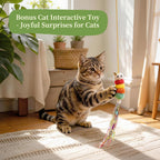 HiHOYA Cat Grass Kit for Indoor Cats - 5 Packets of Seeds, Cat Grass Planter Wooden Growing Kit, 5-Time Plant Starter Pack with 6 Soil Discs, Trimming Scissors, Spray Bottle, and Mini Tools