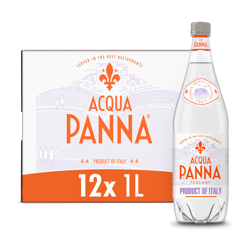 Acqua Panna Natural Spring Water, Plastic Water Bottles (12 Count) 405.6 fl oz
